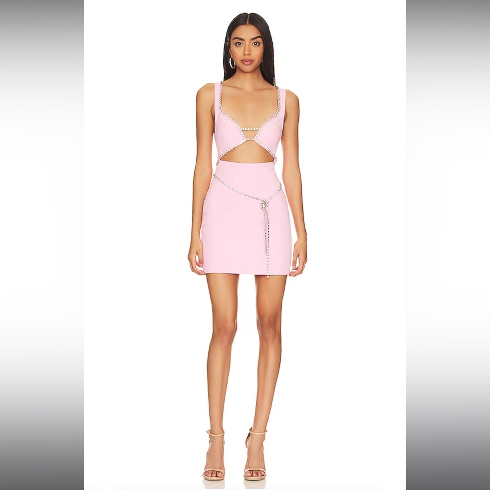 Majorelle Matteson Mini Dress in Bubblegum Pink- XS